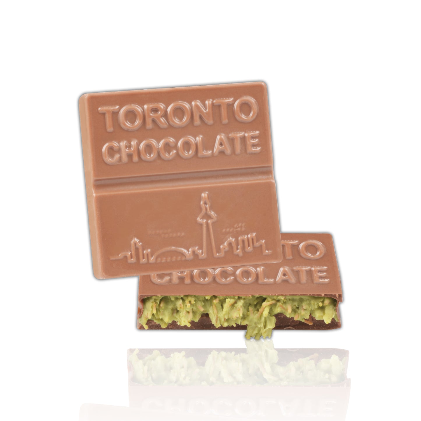 Dubai Inspired Pistachio Kunafe Chocolate Bites. 8 Pc Box